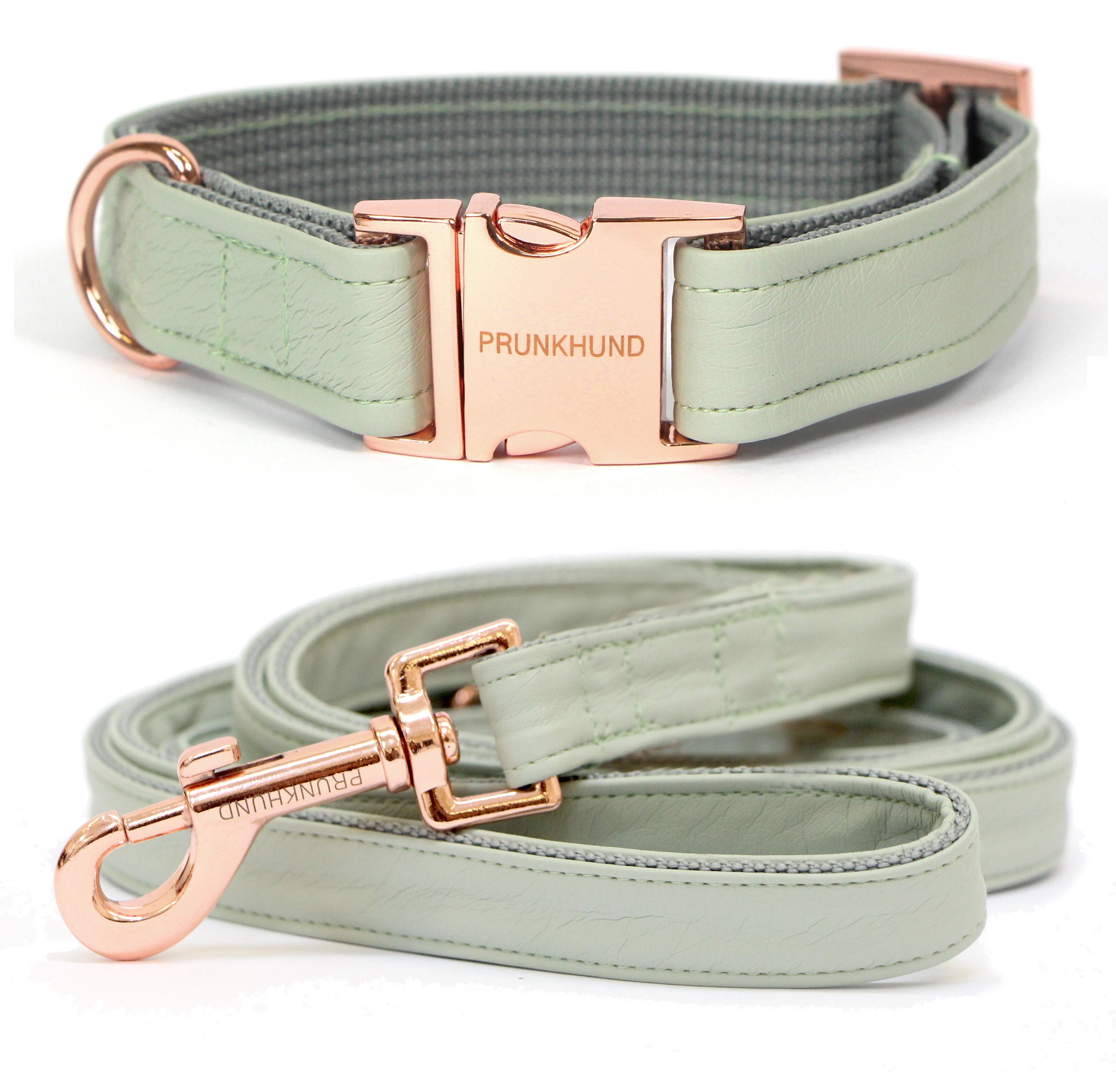 Collier Mint avec Pièces Métalliques Rose Or - Fabriquées à La Main en Allemagne Tendance