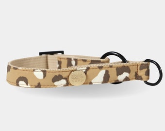 Zugstopp Hundehalsband ROAR - Leoparden Muster - vegan