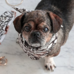 Dog bandana MARBLE WHITE image 4