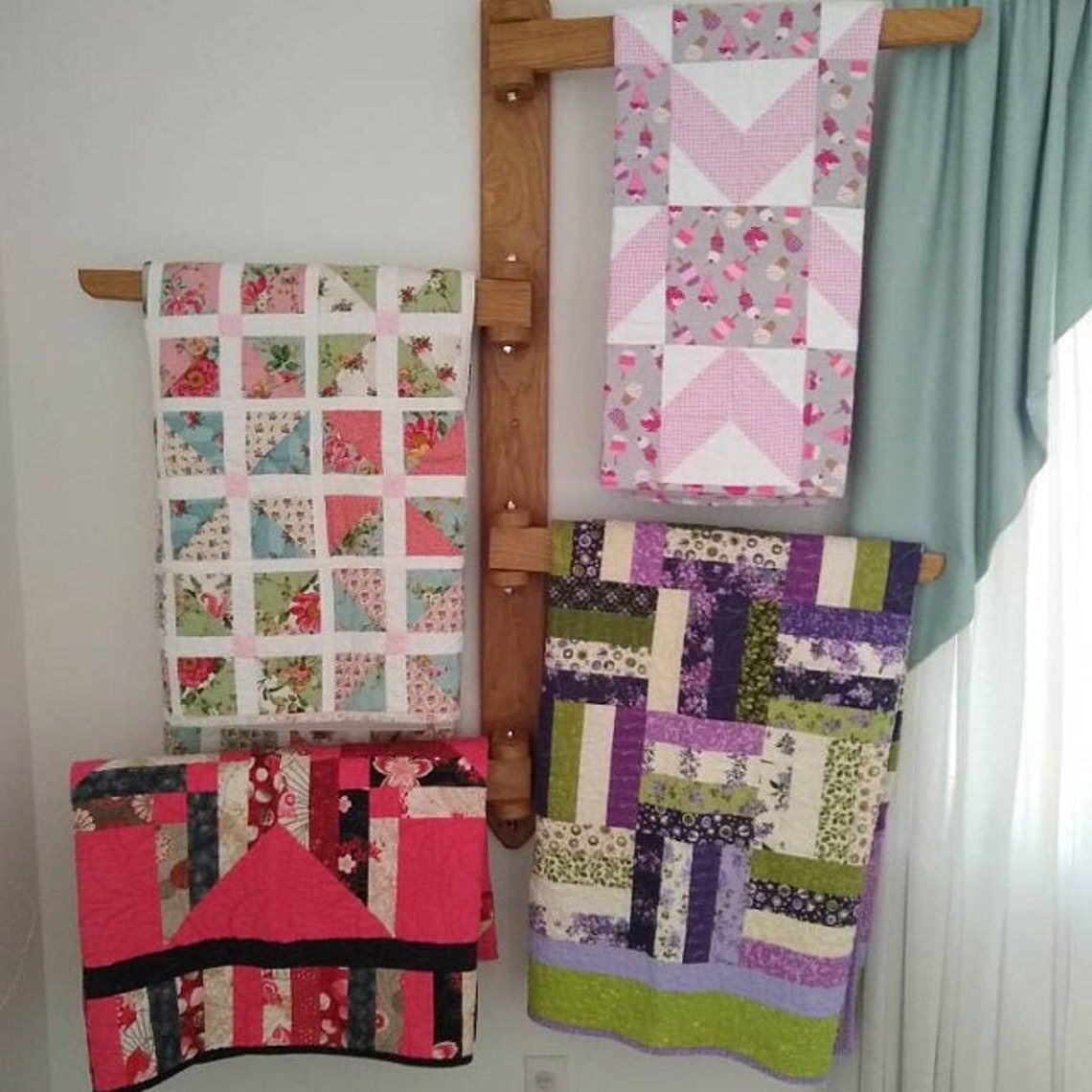 4 Swing Arm Quilt Rack Etsy