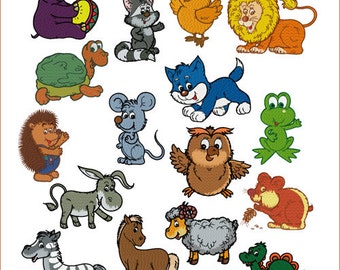 Little Chummy Critters 14 Machine Embroidery Designs for - Etsy Denmark Little Chummy Critters 14 Machine Embroidery Designs for - Etsy Denmark