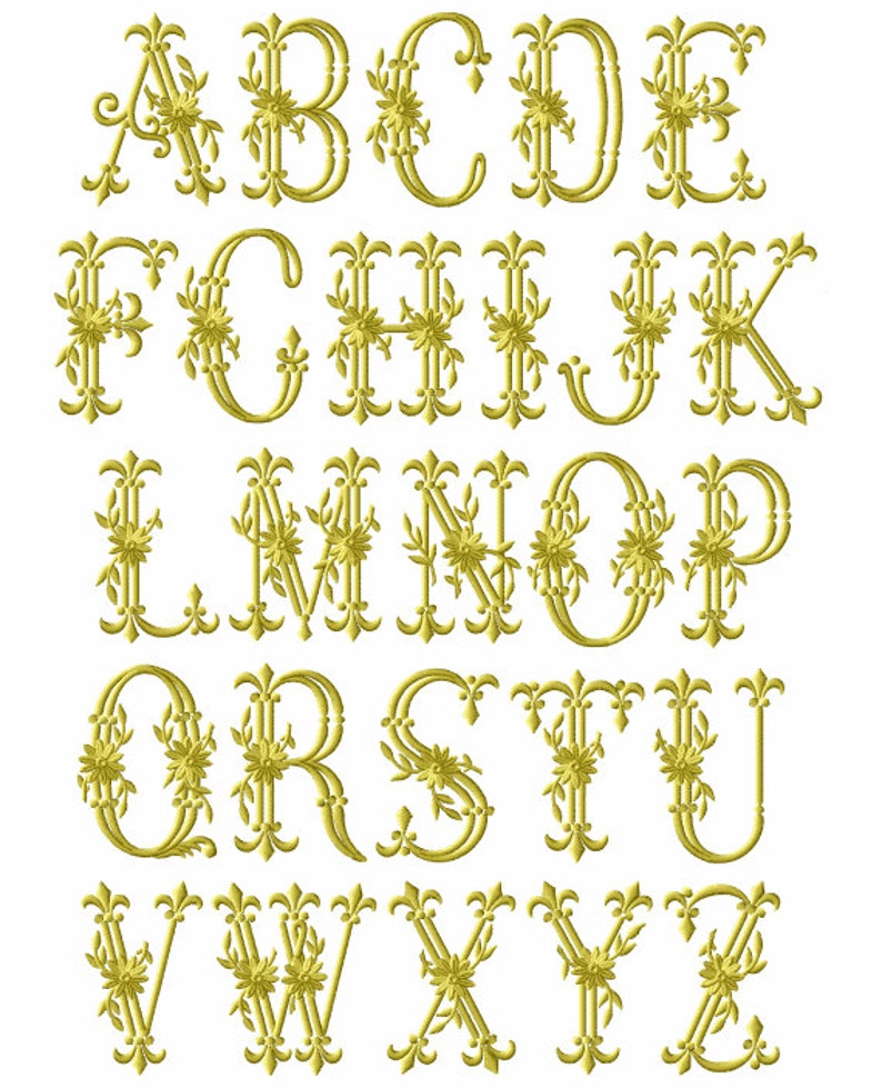 broderie lettre alphabet