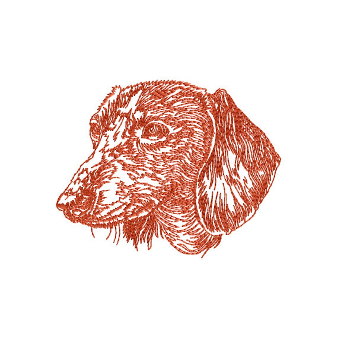 Dachshund Dog Machine Embroidery Design in Two Sizes 5x7 and Etsy