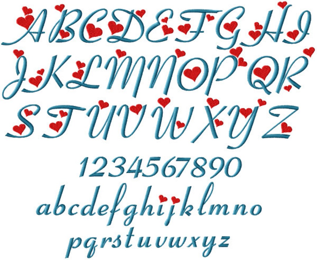 Girl Letters Girls Font 26 Machine Embroidery Letters for 4