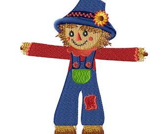 Scarecrow Machine Embroidery Design - 5 x 7-inch hoop, CD-085