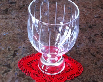 Lace Coaster Doily - Red - Vintage Look