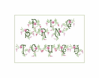 Spring Touch Alphabet Machine Embroidery 26 Designs Аll Capitals -  4"x4" Hoop F2150