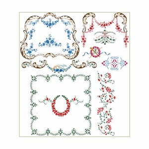 Victorian Decor 2, 21 Machine Embroidery Designs for 5&quot;x7&quot; hoop  D2177