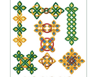 Celtic Ornaments 2 - 9 Machine Embroidery Designs for 5"x7" hoop,  D2182