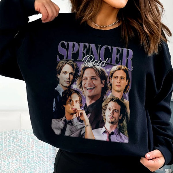 Limited Spencer Reid Vintage T-Shirt, Spencer Reid T-Shirt, Unisex 90s Vintage Shirt, Spencer Reid Gift For Women And Man Unisex T-Shirt