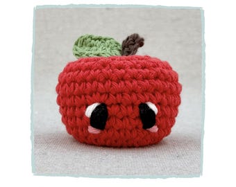編みぐるみりんご編み図（PDFダウンロード、英語） - Etsy 日本