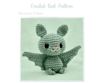 Crochet Bat Amigurumi Pattern: DIY Plush Toy (PDF Download)