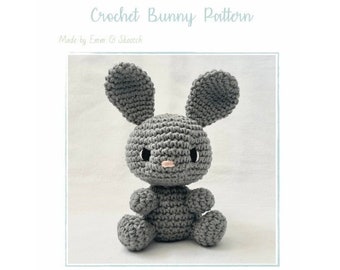 Bunny crochet pattern, Amigurumi, Stuffed Toy, Bunny Plush, rabbit Plushie, Stuffed Animal, bunny Toy, PDF pattern, make it yourself gift