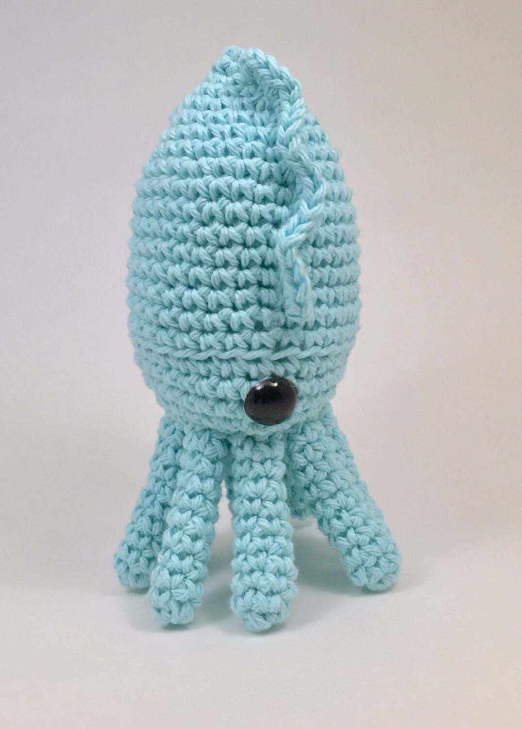 Crochet Cuttlefish Pattern, Amigurumi Squid Plush, Ocean Themed Nursery ...