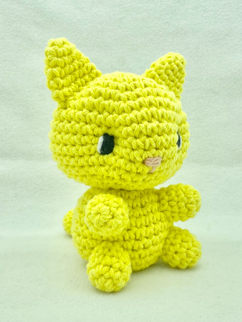 Eco Friendly Crochet Cat Kit Amigurumi Plush Pattern Etsy