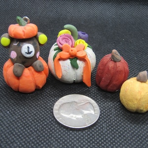 Four  Halloween Pumpkins