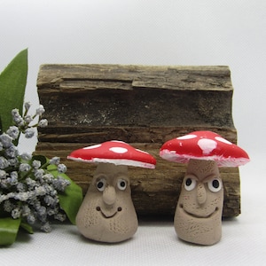 Fairy Garden Mushroom Pair
