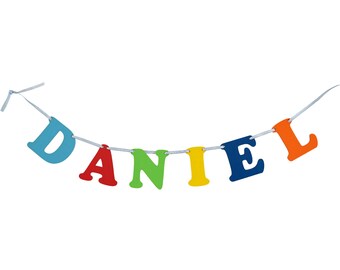 Multicoloured Individual Letter Garland Personalised(Price per Letter)