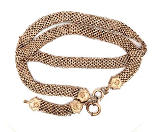 Victorian Pocket Watch Chain Gold Fill Antique Original Clasp 1860's-1880's