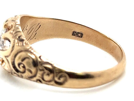 Victorian Diamond Ring 1 Carat IGI Certified 1ct … - image 4