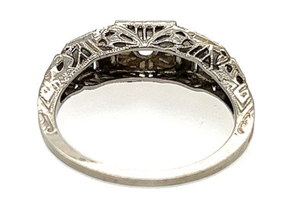 Art Deco Semi Mount Ring Setting 18K Original 193… - image 6