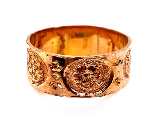 Victorian Eternity Band Vintage Antique Flowers 14