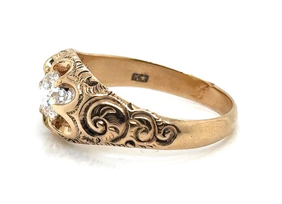 Victorian Diamond Ring 1 Carat IGI Certified 1ct … - image 3