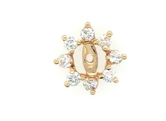 Single Diamond Stud Earring Enhancer Single Jacke… - image 2