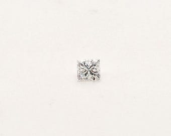 Mined Princess Cut Loose Diamond Square Brilliant .33ct E SI2