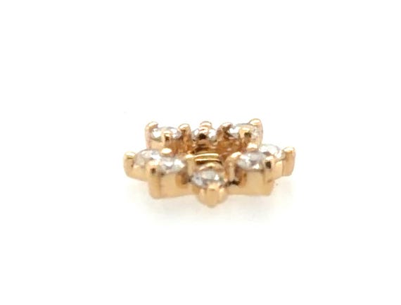 Single Diamond Stud Earring Enhancer Single Jacke… - image 3