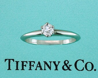 1 Carat Tiffany Ring - Etsy