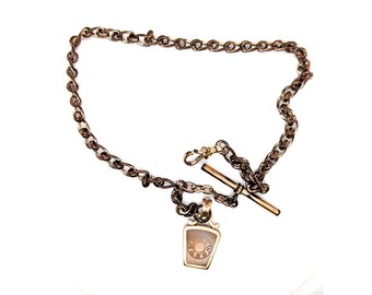 Victorian Pocket Watch Chain Gold Fill SB Champlin Co. Antique Original 1870's