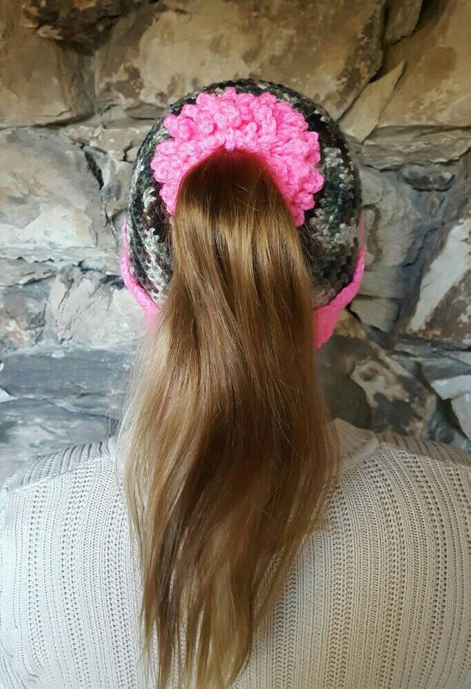 Pink Camouflage Hunting Ponytail Hat Women Hunting Gift Etsy