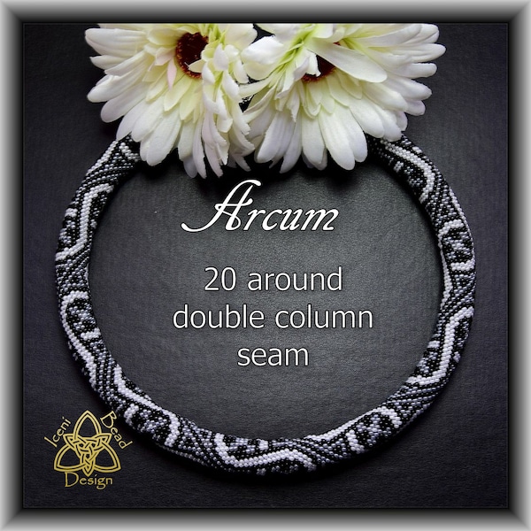 Arcum Pattern for Peyote with a Twist - Not Crochet .pdf Pattern. English Only,