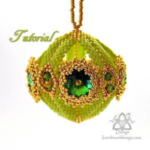 Modello di perline: ornamento di perline Serenity Pod, pdf. tutorial. Solo in inglese