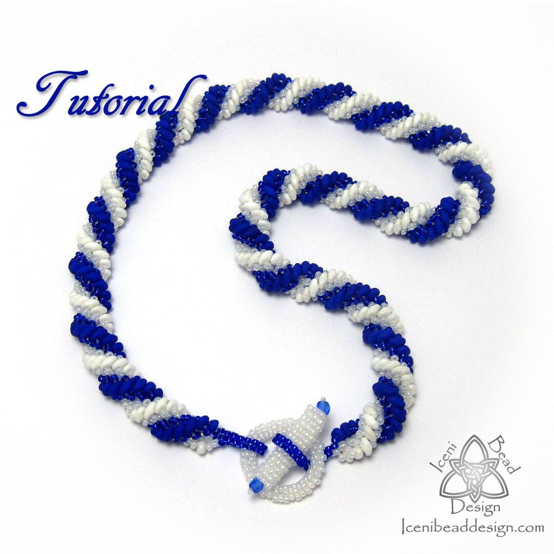 PDF Tutorial Double Spiral Rope With Super Duo Beads and Seed Beads ...
