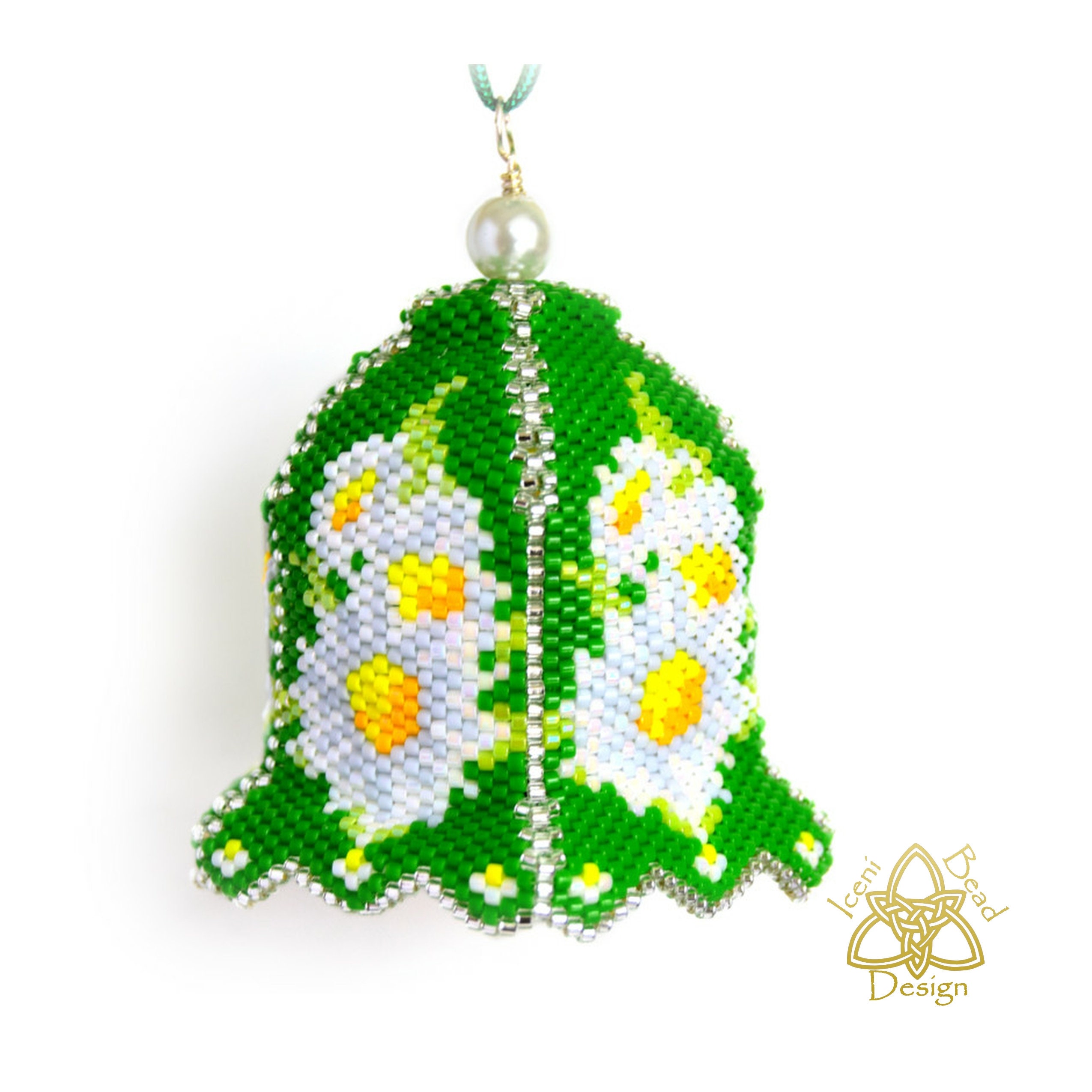 Bead Pattern Daisy Bell Ornament 3D Peyote Bell pdf. Etsy