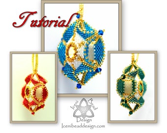 Bead Pattern: Star of Wonder Christmas Ornament, pdf. tutorial. English only