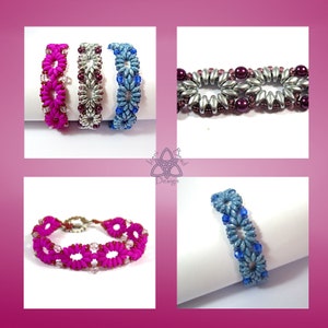 Pdf Tutorial Cadena Bracelet with Super Duo Beads, Beading Pattern English Only, image 2