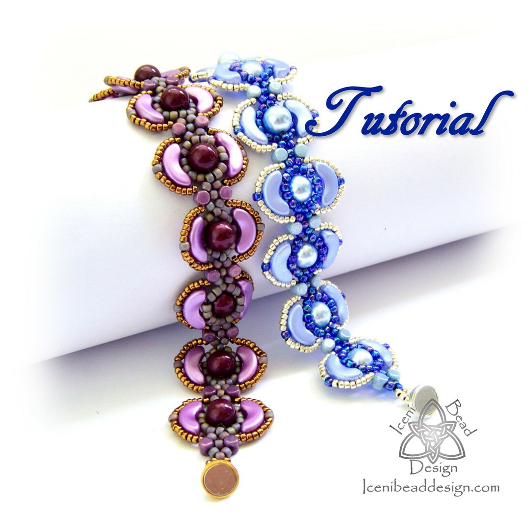 Tutorial Pearls Beneath the Waves Bracelet Pdf Pattern With - Etsy