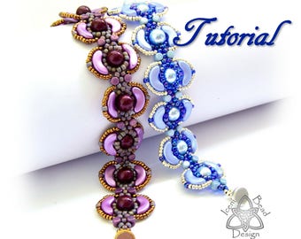 Tutorial Pearls Beneath the Waves Bracelet pdf Pattern, with Arcos® Par Puca®  beads and Minos® Par Puca®  beads Instructions English Only,