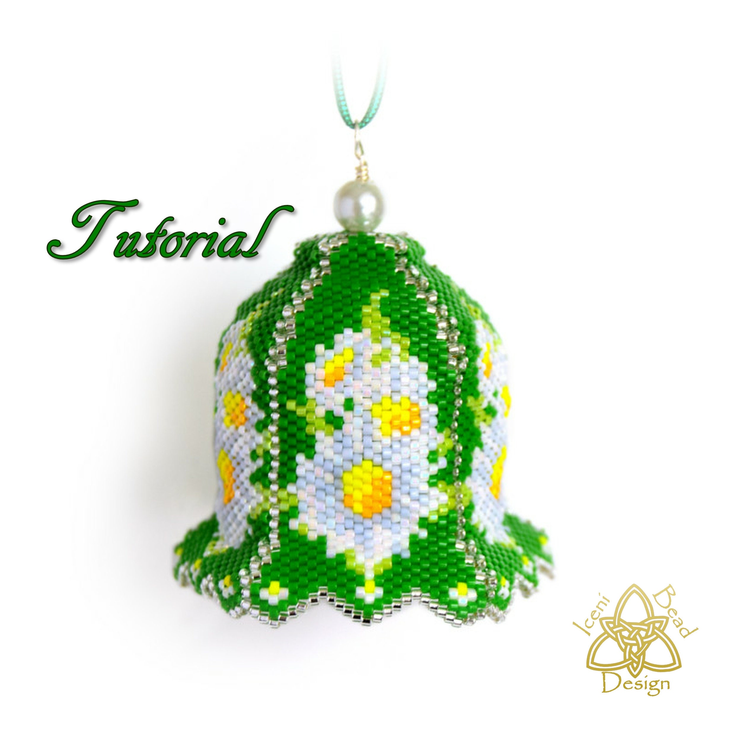 Bead Pattern Daisy Bell Ornament 3D Peyote Bell pdf. Etsy