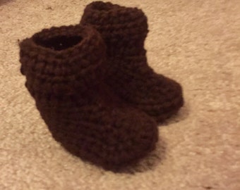 Crochet Baby boots girl