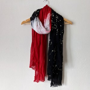Hand Tie Dye Scarf Wrap / Only 1 Left / Bohemian Scarf / by Breathe-Again Clothing