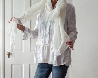 New - Linen Breathe-Again Artisan Shirt / Handmade in USA - by Breathe-Again Clothing