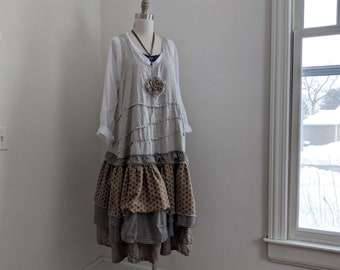 French Prairie 'Maryse' Dress /  Handmade by Breathe-Again Clothing USA