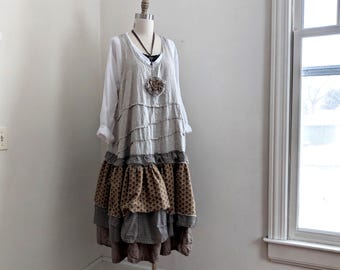 French Prairie 'Maryse' Dress /  Handmade by Breathe-Again Clothing USA