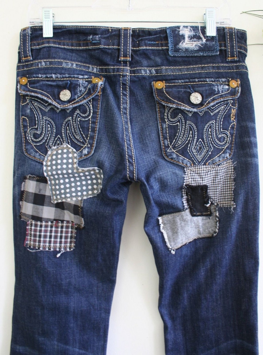 Recycled Jeans / Custom Handmade Jeans / by Breathe-again - Etsy