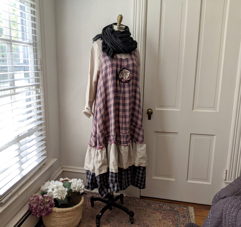 Womens French 'maryse' Tiered Petticoat Dress / Handmade by Breathe ...