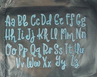 Jokers Sketch Font Embroidery Bean Stitch Font